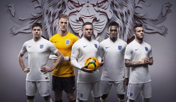 England Home Kit 2014