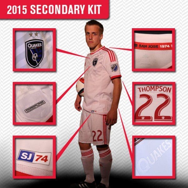 San Jose Earthquakes 2015 Secondary Jersey