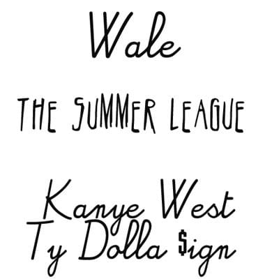 Wale Kanye West The Summer League