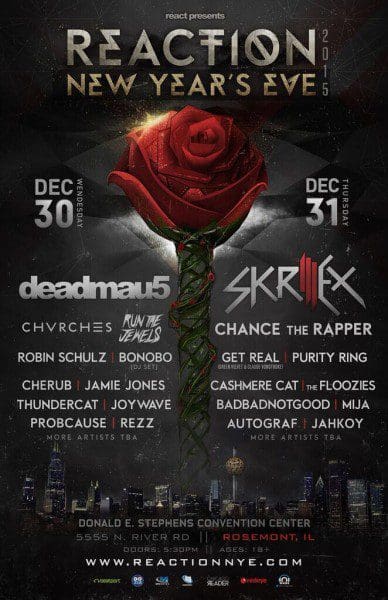 Event: Reaction NYE 2015 Lineup Has Been Announced 