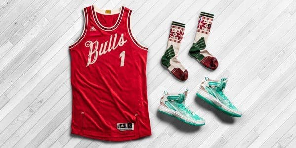 Christmas Day Jersey 2015 Derrick Rose Laydown
