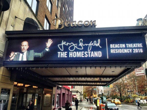 Jerry Seinfeld Announces Beacon Theatre Residency in NYC
