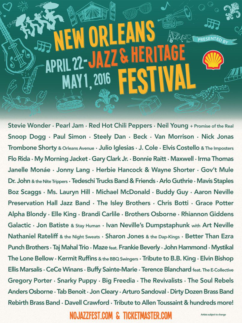 New Orleans Jazz Fest 2016