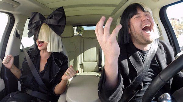 Video: Sia Does Carpool Karaoke on ‘The Late Late Show’