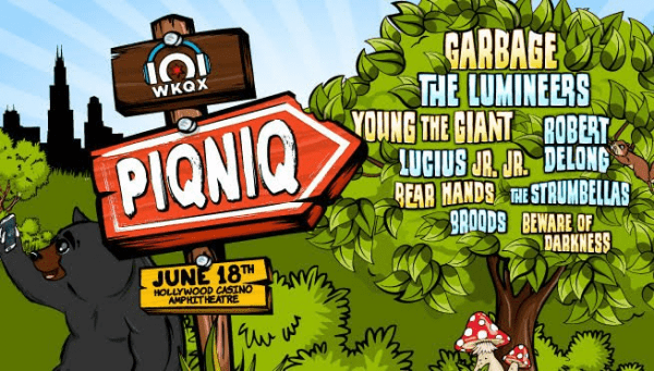 101WKQX’s PIQNIQ Festival 2016 Lineup Announced feat. Garbage, Young The Giant