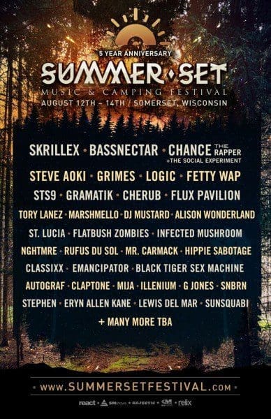 Summer Set 2016 Lineup