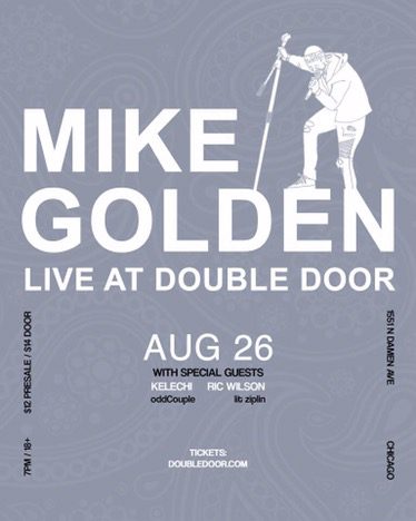 Event: Mike Golden Live at Double Door on 8/26