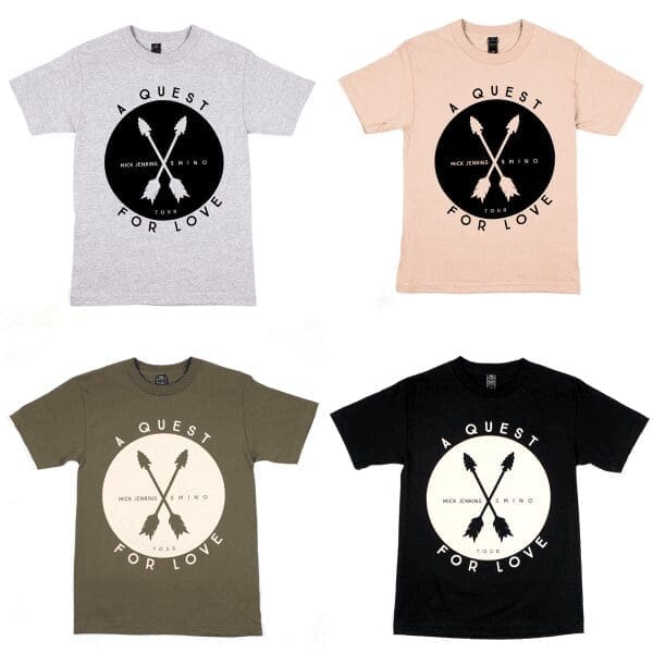 Mick Jenkins collaborates with Fat Tiger Workshop for “A Quest for Love Tour” Tee’s.