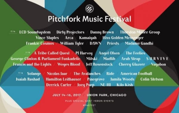 Pitchfork Music Festival 2017 Lineup Adds Vince Staples, Angel Olsen, Danny Brown, Joey Purp, George Clinton & Parliament Funkadelic