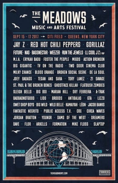 Meadows Festival 2017 Lineup Announced feat. Jay Z, Red Hot Chili Peppers, Gorillaz, Future