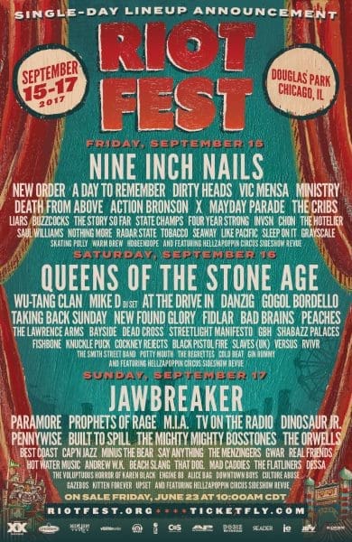Riot Fest Announces Single-Day Lineups and Adds Danzig to Lineup
