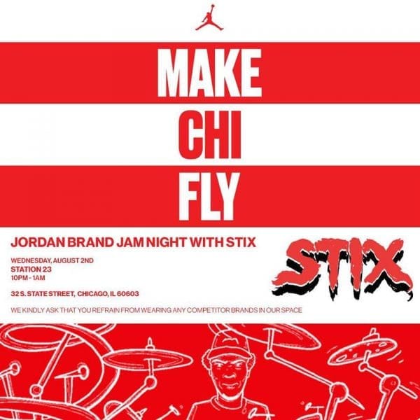 Event: Jordan Brand Jam Night with Stix on 8/2