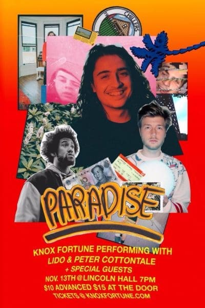 Event: Knox Fortune’s 1st Show, feat. Peter Cottontale and Lido at Lincoln Hall