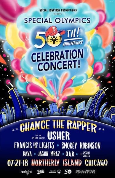 Chance The Rapper Announces Lineup for his Special Olympics 50th Anniversary Celebration Concert