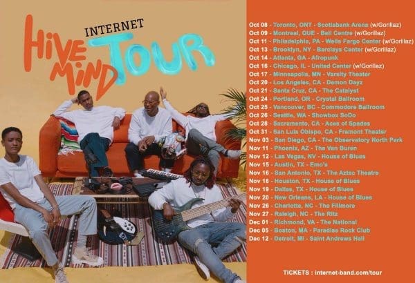 The Internet Announce 2018 North American Hive Mind Tour