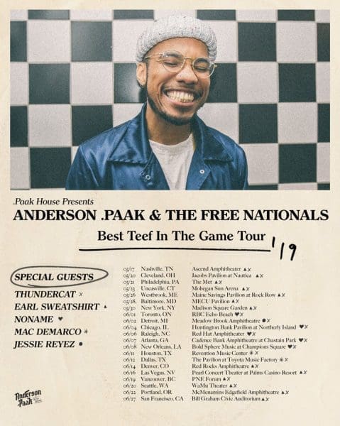 Anderson .Paak Announces New Album ‘Ventura’ & Second 2019 Road Stint, ‘Best Teef In The Game Tour’
