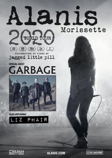 Alanis Morissette Announces ‘Jagged Little Pill Summer Tour 2020’ with Garbage & Liz Phair