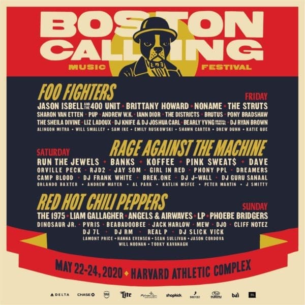 Boston Calling 2020 Lineup Announced feat. Foo Fighters, Rage Against The Machine, Red Hot Chili Peppers, Brittany Howard