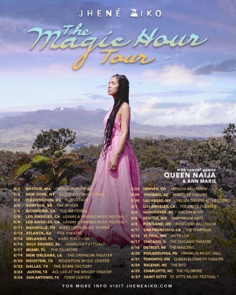 Jhené Aiko Announces 2020 North American Tour, ‘The Magic Hour’