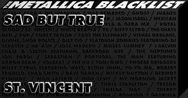 St. Vincent – “Sad But True” (Metallica Cover)