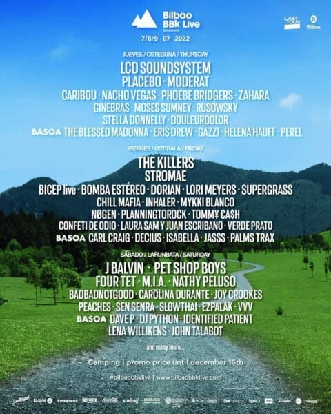 Bilbao BBK Live 2022 Lineup Announced feat. LCD Soundsystem, J. Balvin, Phoebe Bridgers