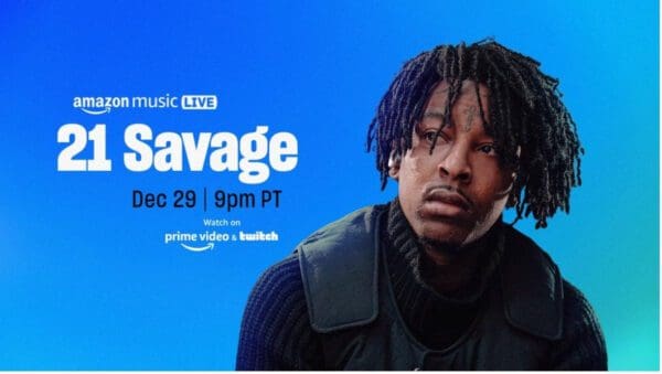 21 Savage Announced as Amazon Music Live’s Season Finale Performer