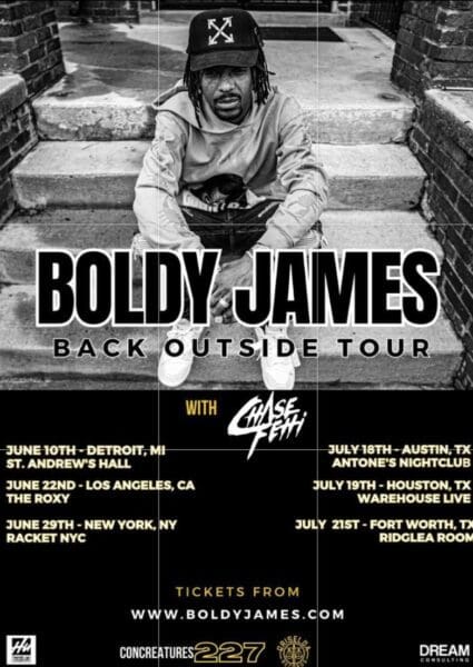 Boldy James Announces His ‘Back Outside Tour’ Featuring Chase Fetti