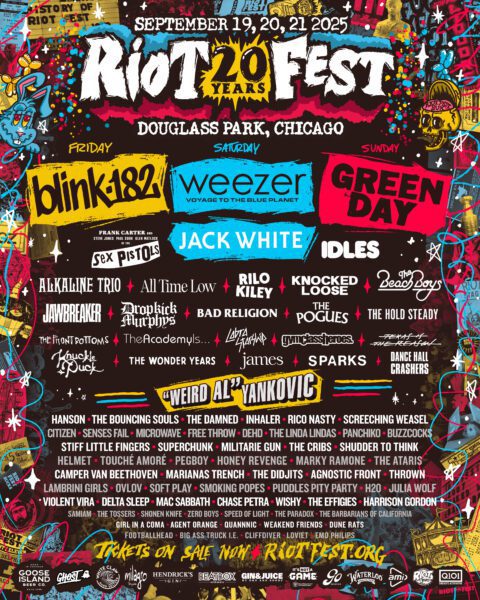 Riot Fest 2025 feat. blink-182, Green Day, Weezer, Jack White, The Beach Boys