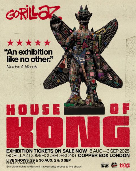 Gorillaz Announce ‘House of Kong’ London Exhibition Celebrating 25th Anniversary